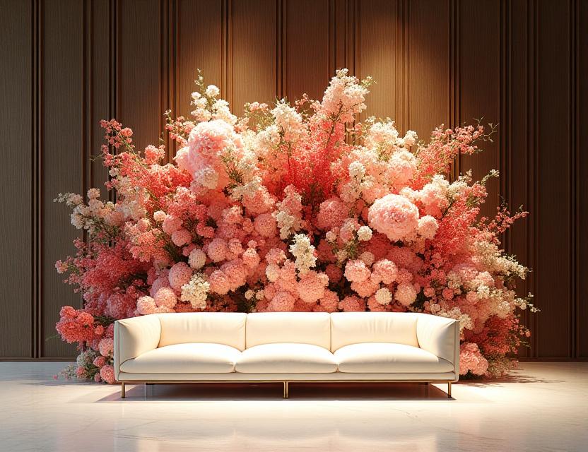 Corporate event bloemen display