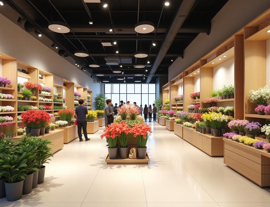 Modulair winkel display systeem voor bloemisten